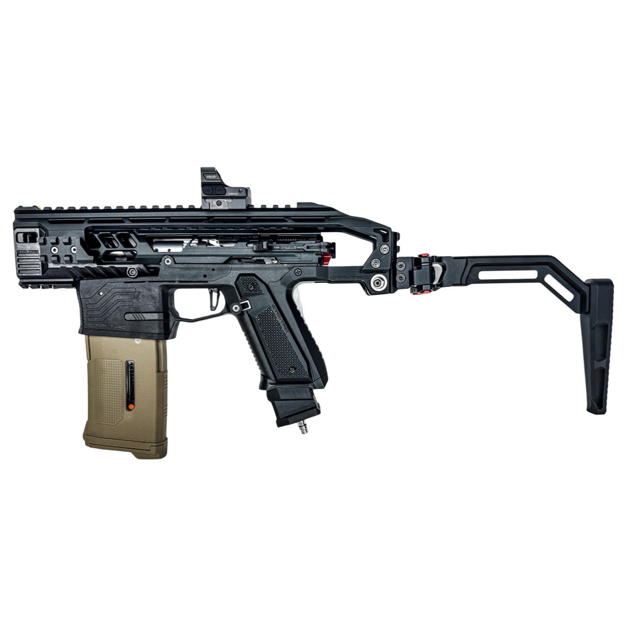 CTM TwinFold RIS Rail Stock 5.0" - Black
