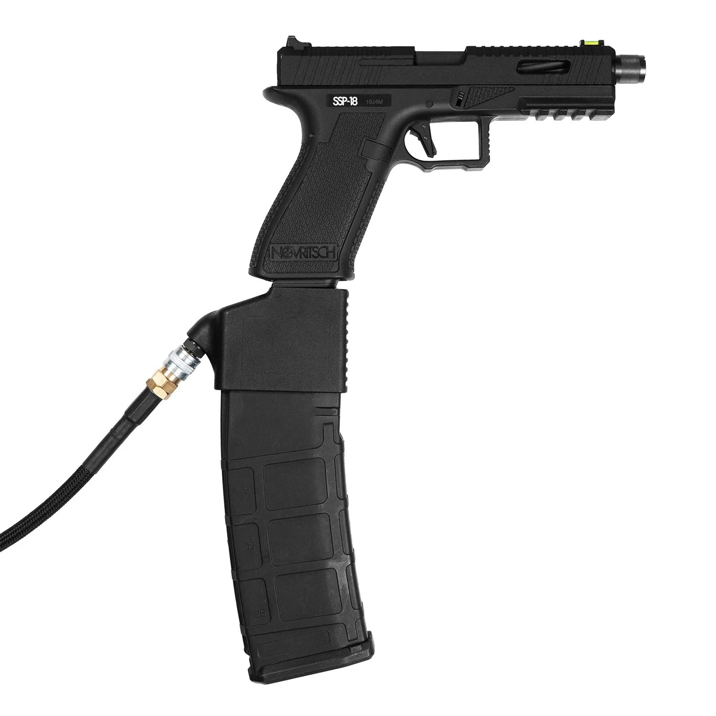 Novritsch HPA G-Series Adapter for AEG M4 Magazines - Black
