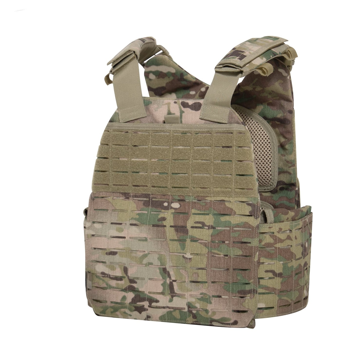 ROTHCO Plate Carrier Laser-Cut MOLLE VEST (M/XL) - MultiCam®