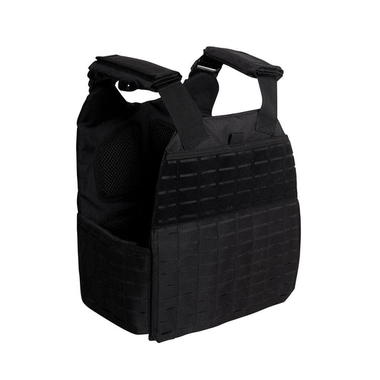 ROTHCO Plate Carrier Laser-Cut MOLLE VEST (2XL/3XL) - Black