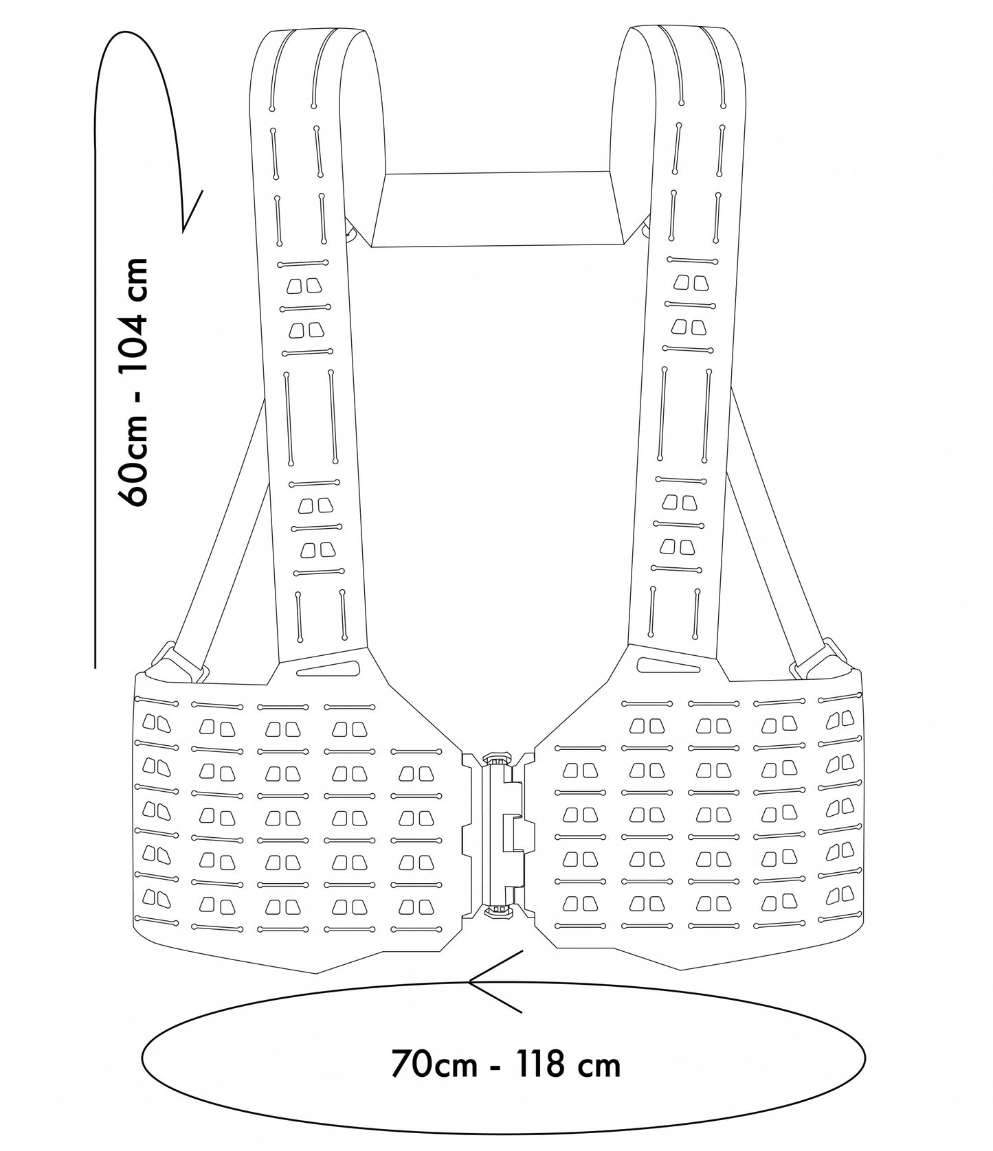 Novritsch LOW-PROFILE MOLLE Chest-rig - Kreuzotter