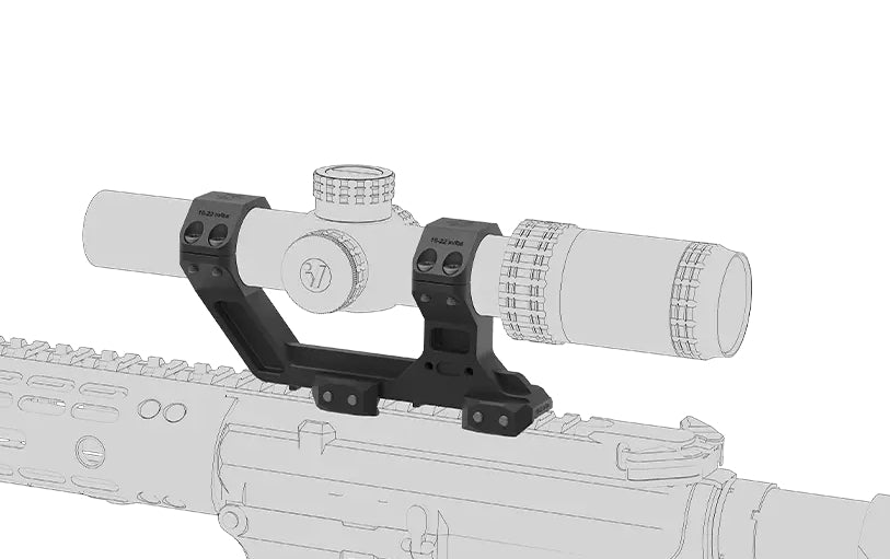 VO AR15 High One-Piece RIS Mount for 30 mm Riflescope - Black