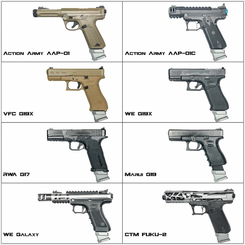CTM AAP-01 / G-Series Magazine Extension Plate - Silver