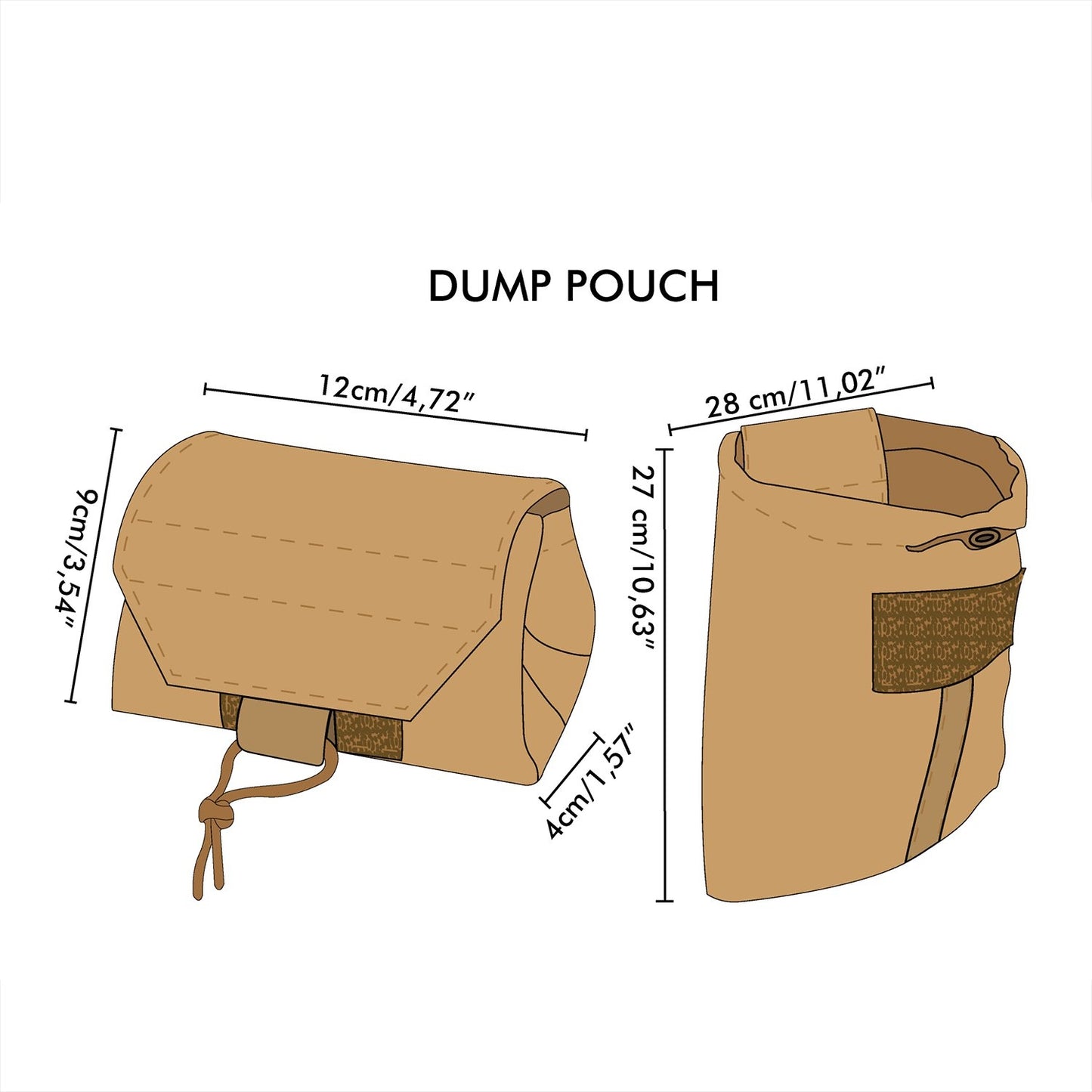 Novritsch Self-Opening Dump Pouch - Amber