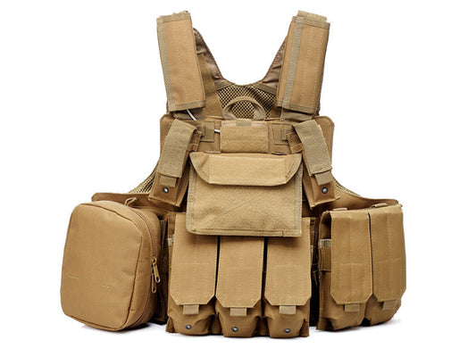 CIRAS MAR Tactical Vest 600D, TAN