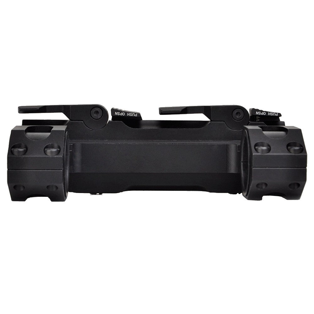 AIM-O ATTACCO MONOBLOCCO DOPPIO ANELLO PER OTTICHE DIAMETRO 30mm / 1" NERO (AO9012-B)