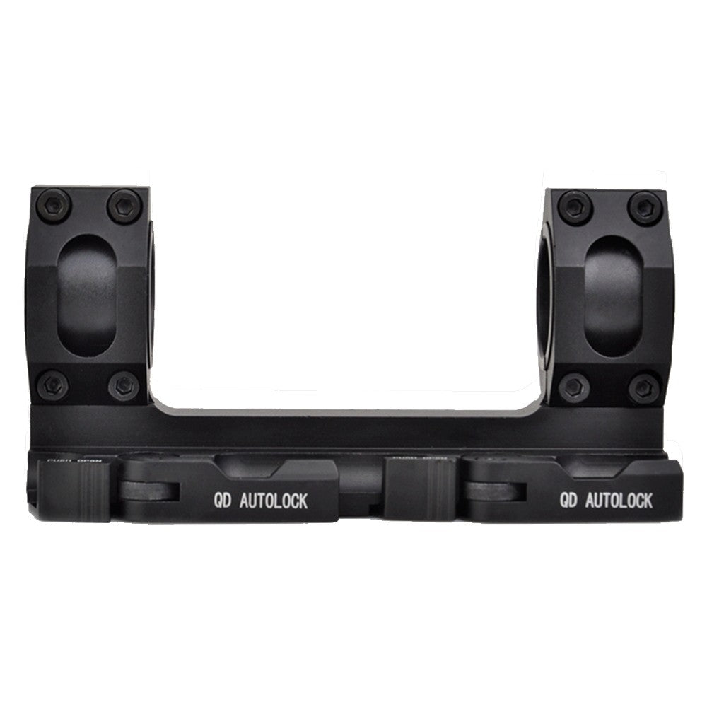 AIM-O ATTACCO MONOBLOCCO DOPPIO ANELLO PER OTTICHE DIAMETRO 30mm / 1" NERO (AO9012-B)