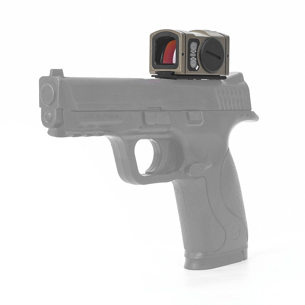 AIM-O MINI RED DOT REFLEX CON RIALZO DARK EARTH (AO6011-T)