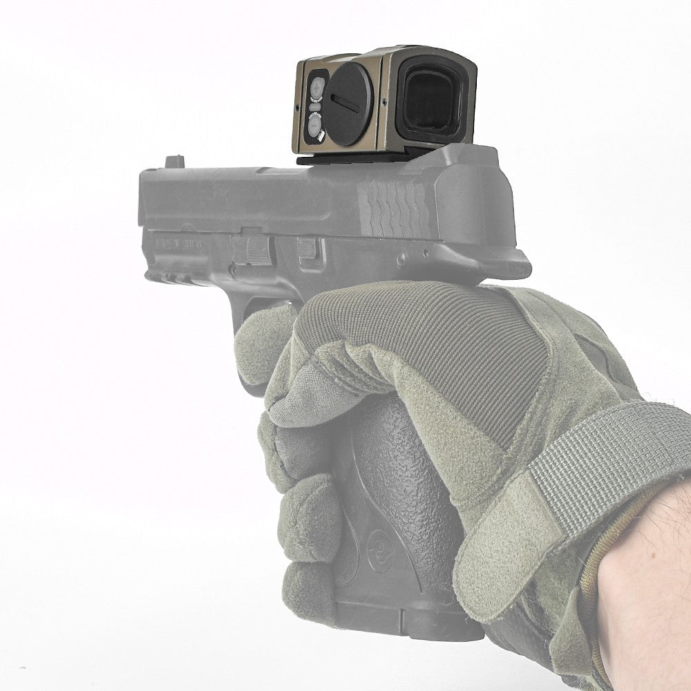 AIM-O MINI RED DOT REFLEX CON RIALZO DARK EARTH (AO6011-T)
