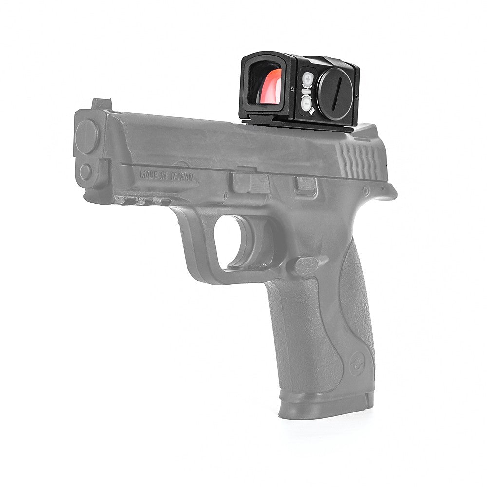 AIM-O MINI RED DOT REFLEX CON RIALZO NERO (AO6011-B)
