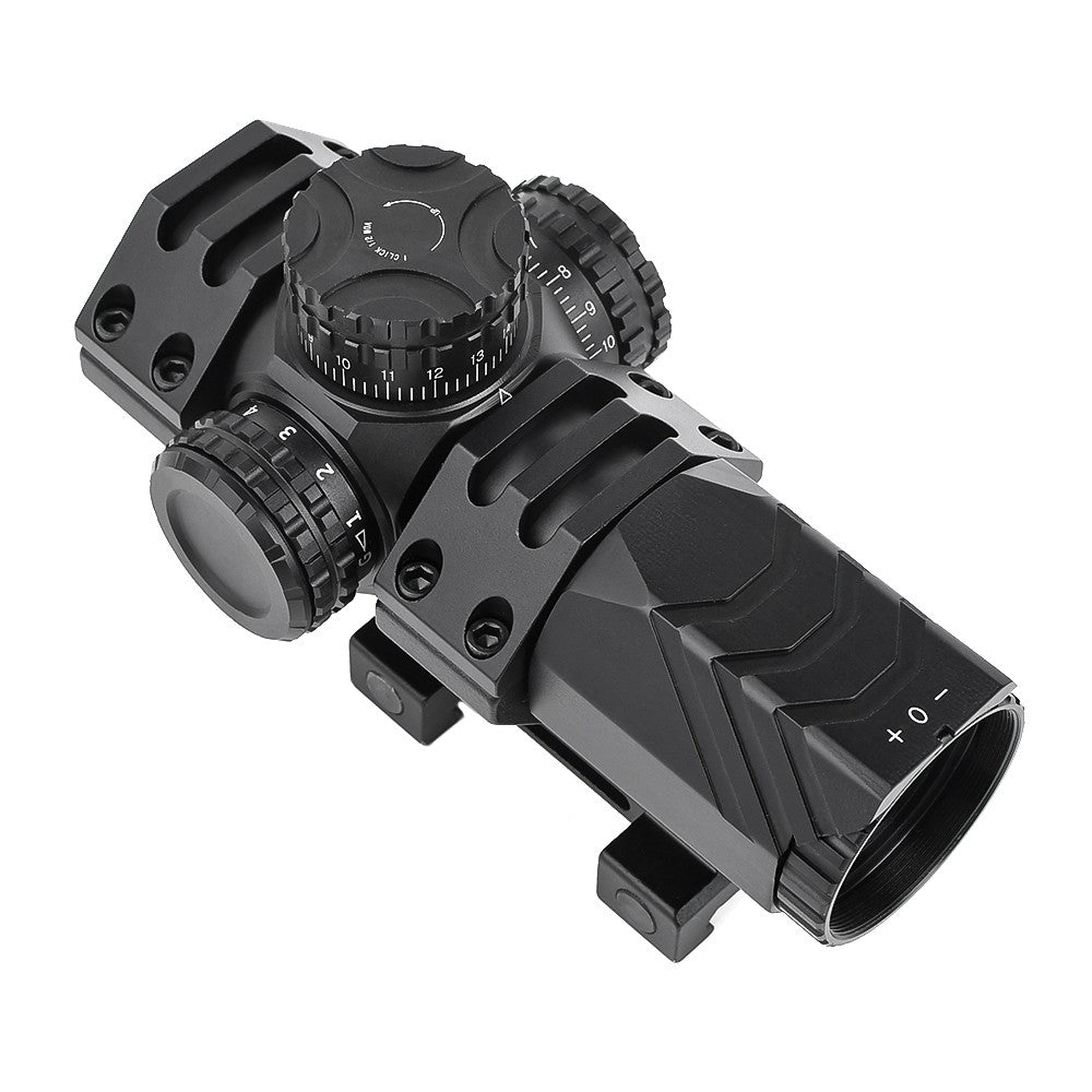 AIM-O OTTICA COMPATTA RETICOLO ILLUMINATO ZOOM 3X SHORTDOT LENTE 25mm NERO (AO3068-B)
