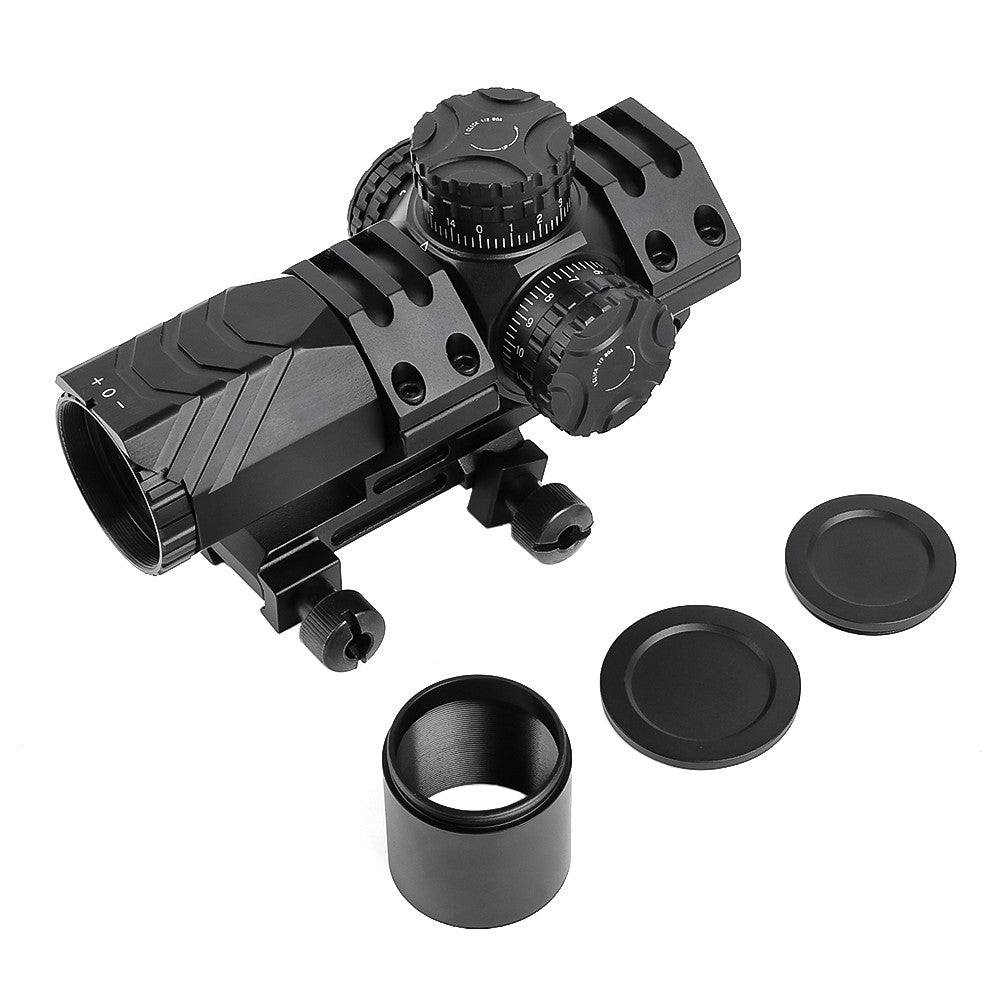 AIM-O OTTICA COMPATTA RETICOLO ILLUMINATO ZOOM 3X SHORTDOT LENTE 25mm NERO (AO3068-B)