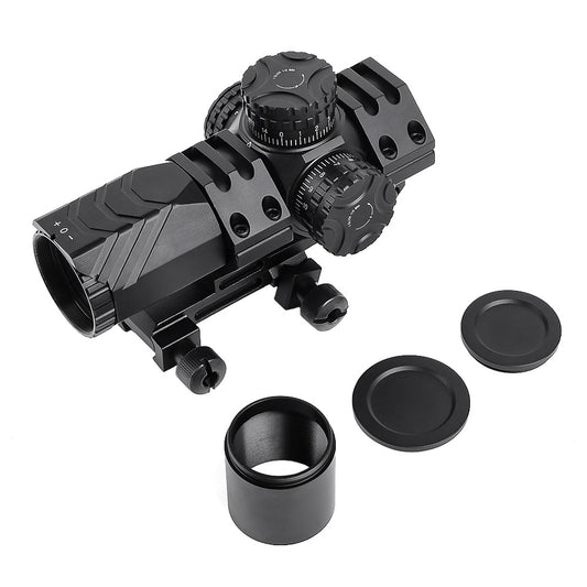 AIM-O OTTICA COMPATTA RETICOLO ILLUMINATO ZOOM 3X SHORTDOT LENTE 25mm NERO (AO3068-B)