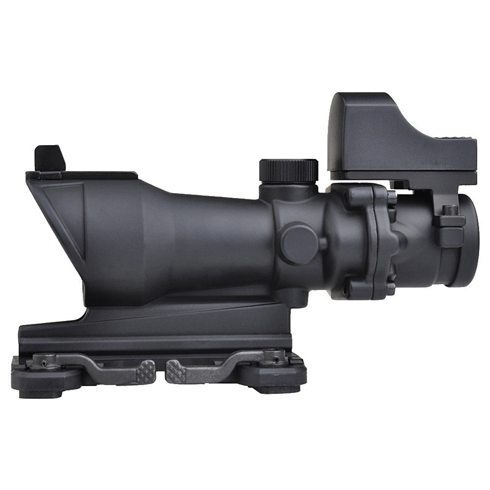 AIM-O OTTICA TIPO ACOG COMPATTA ZOOM 4X LENTE 32mm CON MINI RED DOT NERO (AO5316-B)