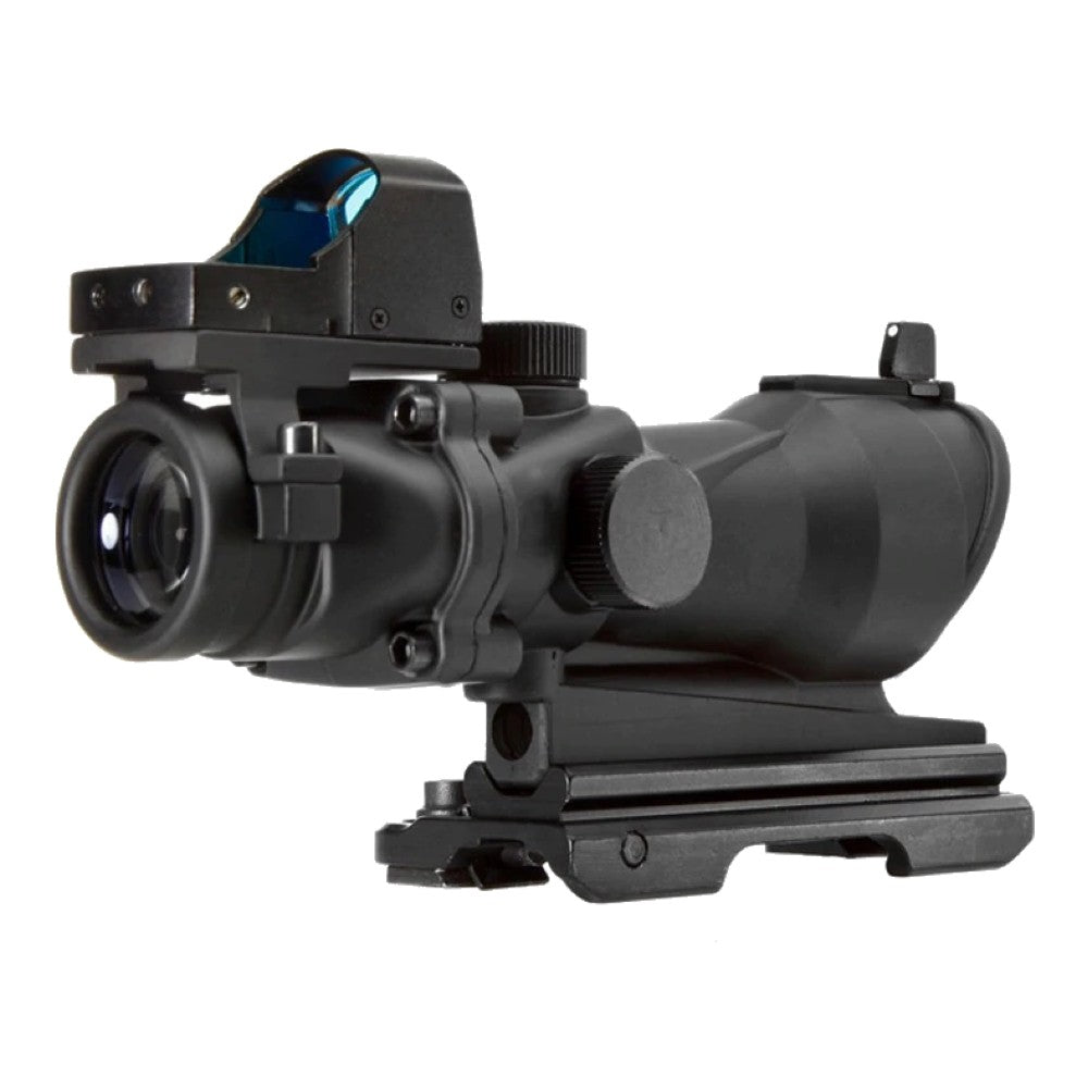 AIM-O OTTICA TIPO ACOG COMPATTA ZOOM 4X LENTE 32mm CON MINI RED DOT NERO (AO5316-B)