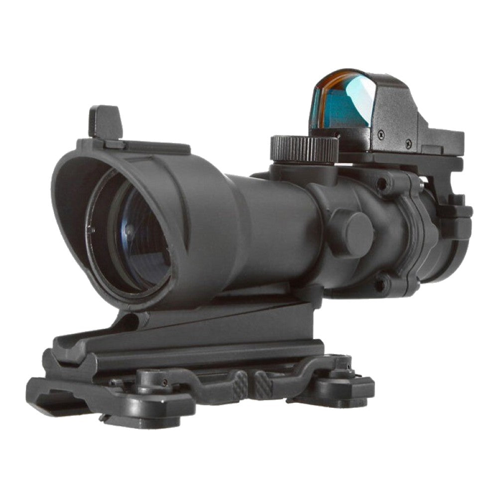 AIM-O OTTICA TIPO ACOG COMPATTA ZOOM 4X LENTE 32mm CON MINI RED DOT NERO (AO5316-B)