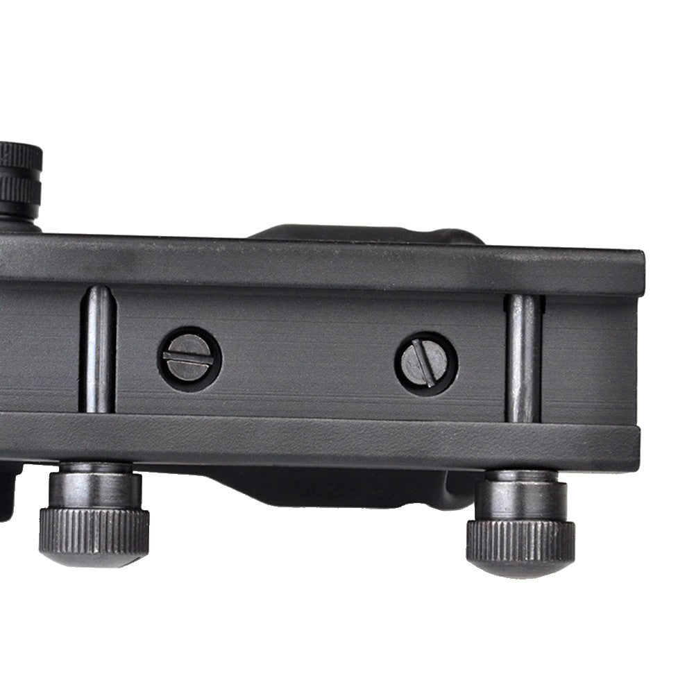 AIM-O OTTICA COMPATTA TIPO ACOG  ZOOM 4X LENTE 32mm FIBRA OTTICA ROSSA NERA (AO1002-B)