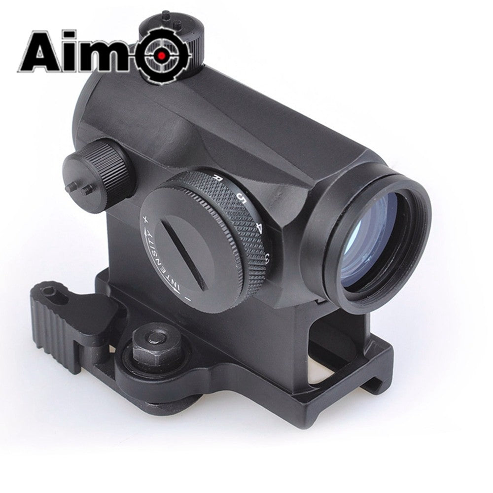 AIM-O RED DOT MICRO T2 CON DOPPIO ATTACCO NERO (AO5029-B)