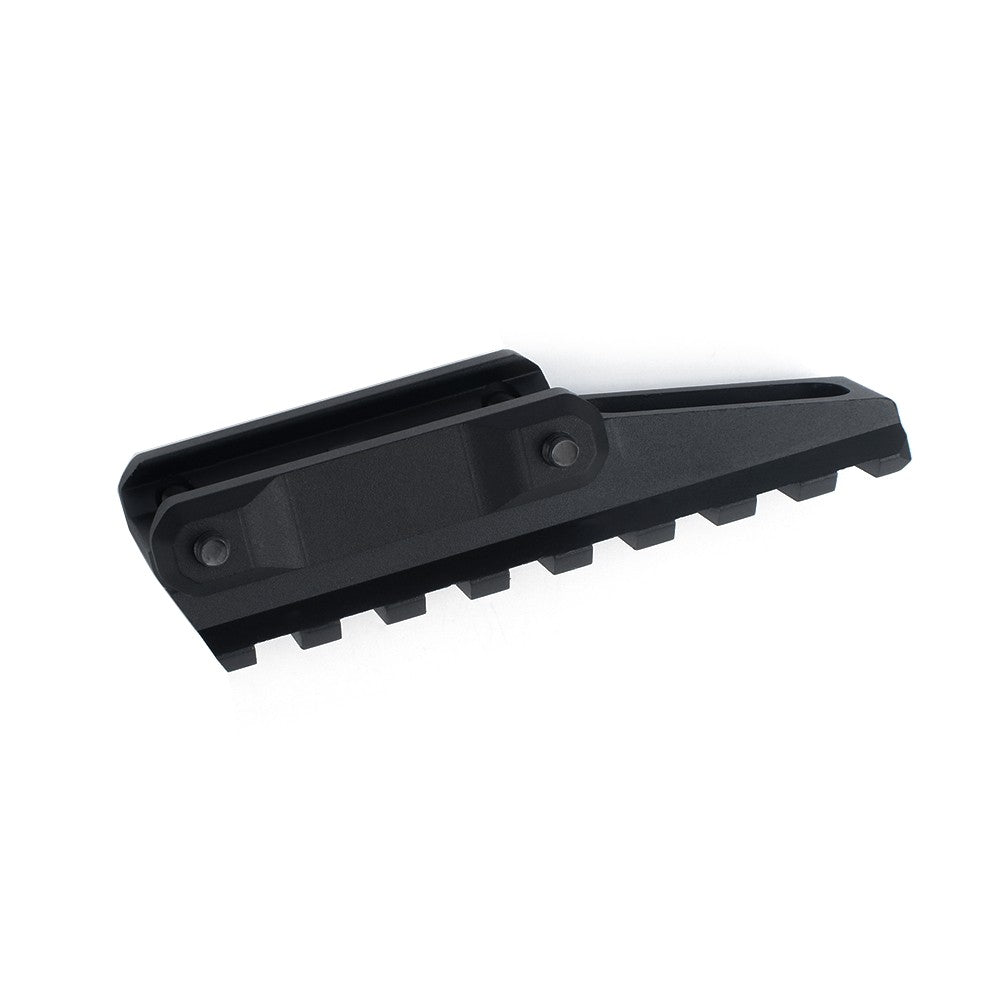 AIM-O SLITTA IN METALLO DA 20mm 8 SLOT CON RIALZO NERA (AO9034-B)