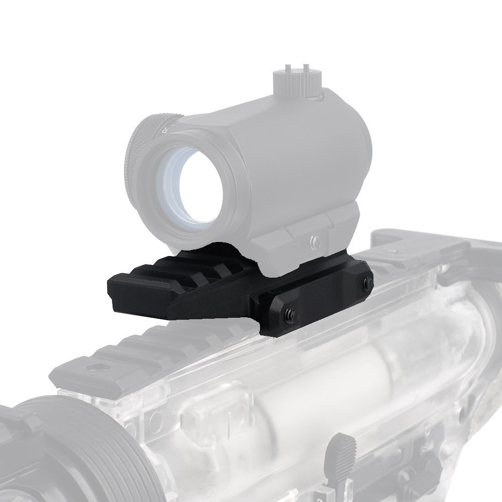 AIM-O SLITTA IN METALLO DA 20mm 8 SLOT CON RIALZO NERA (AO9034-B)