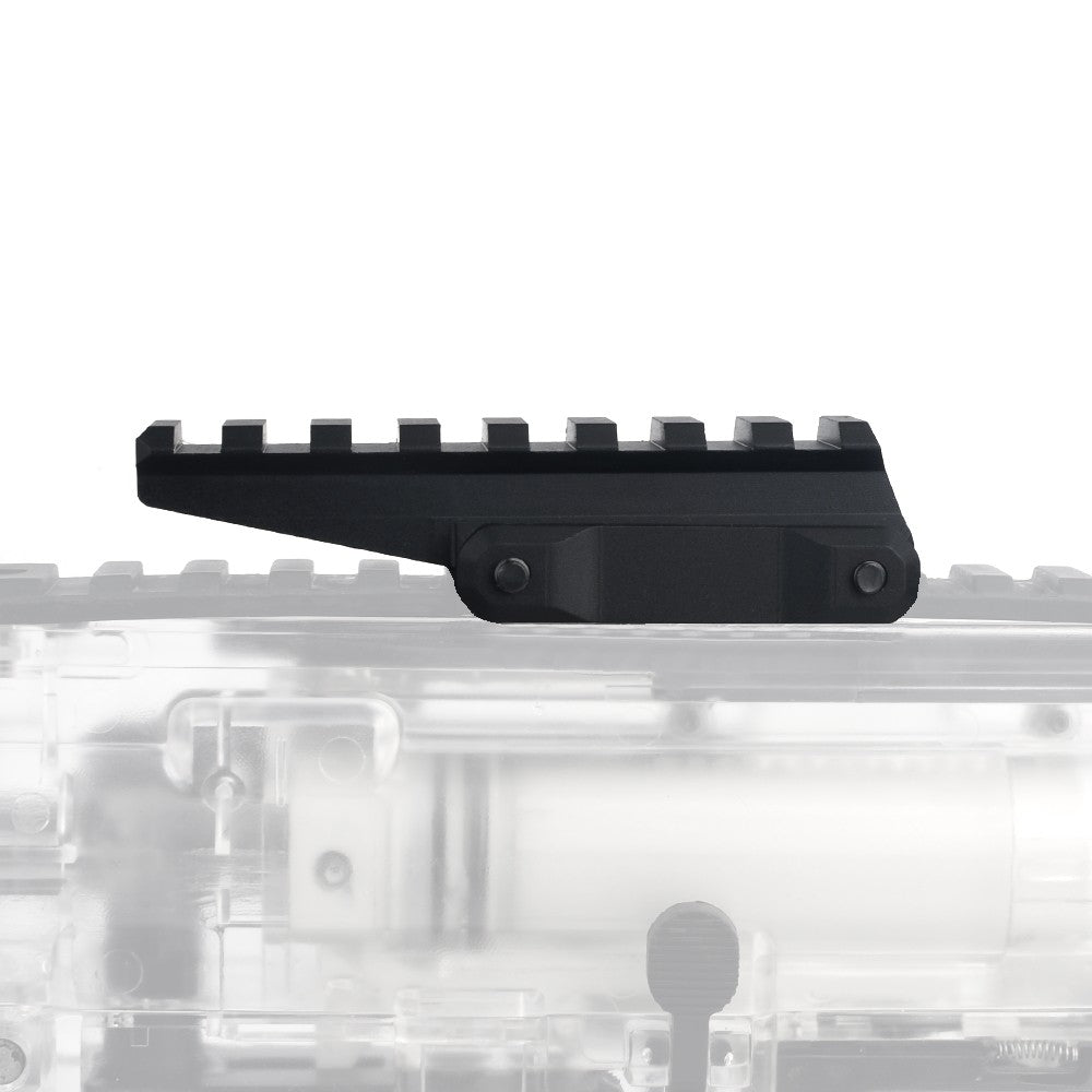 AIM-O SLITTA IN METALLO DA 20mm 8 SLOT CON RIALZO NERA (AO9034-B)
