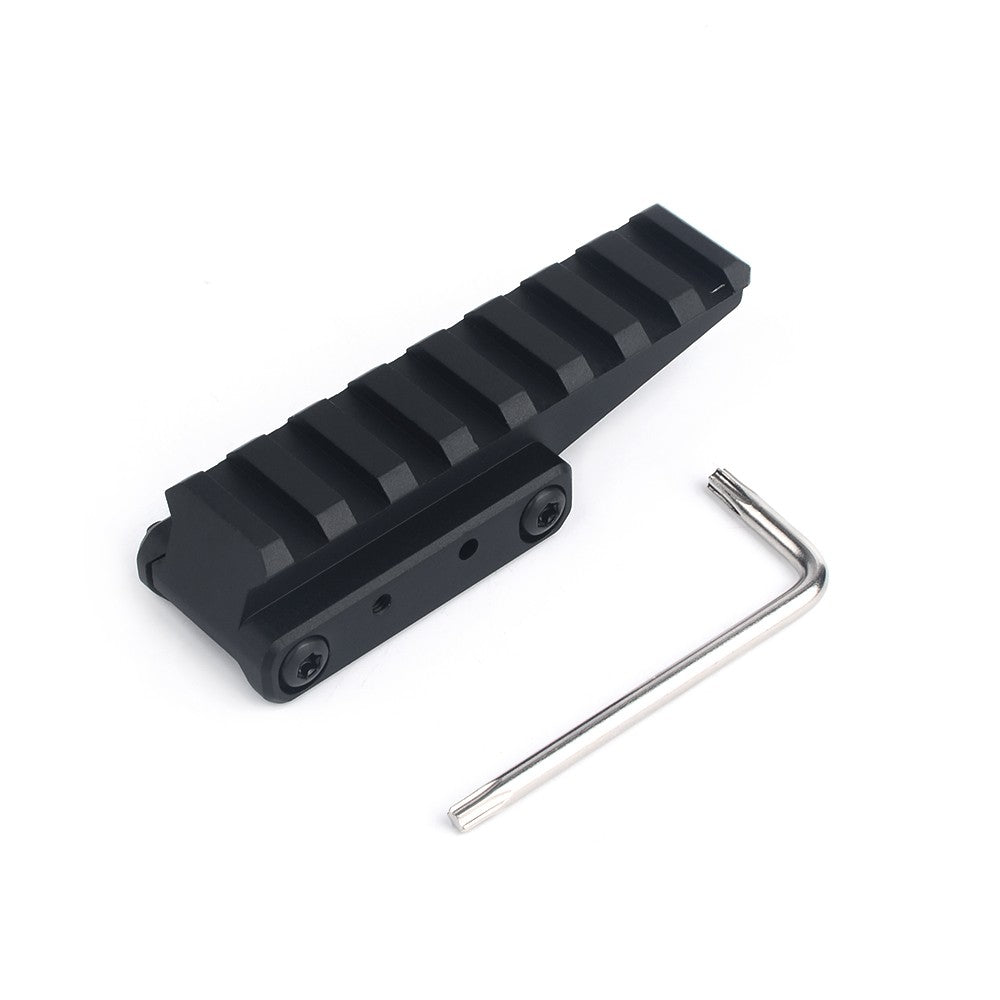 AIM-O SLITTA IN METALLO DA 20mm 8 SLOT CON RIALZO NERA (AO9034-B)