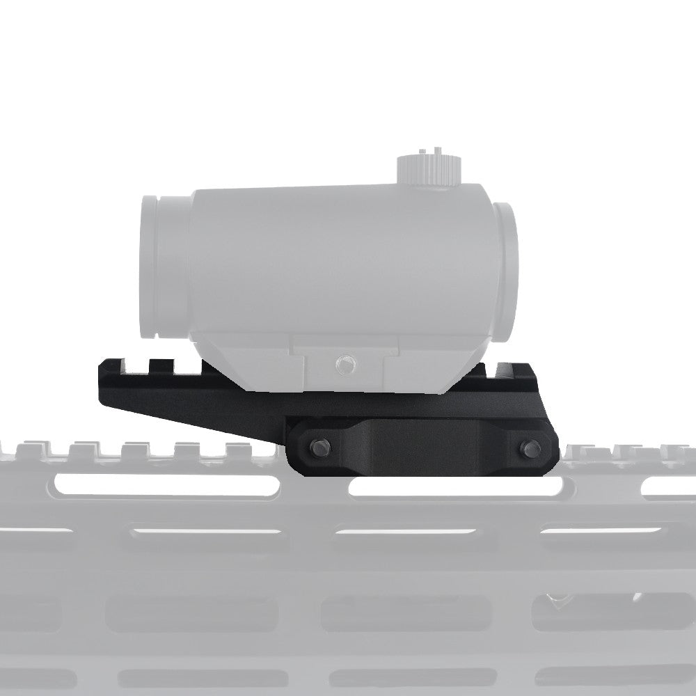 AIM-O SLITTA IN METALLO DA 20mm 8 SLOT CON RIALZO NERA (AO9034-B)