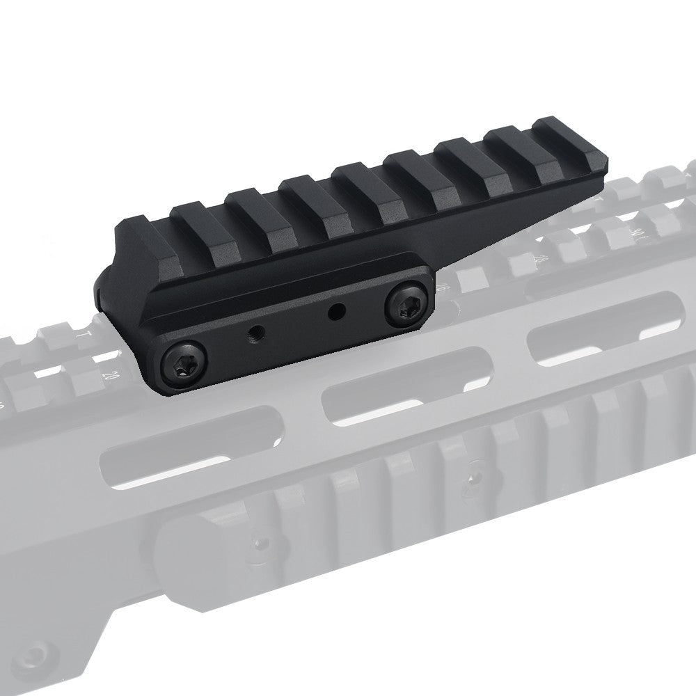 AIM-O SLITTA IN METALLO DA 20mm 8 SLOT CON RIALZO NERA (AO9034-B)