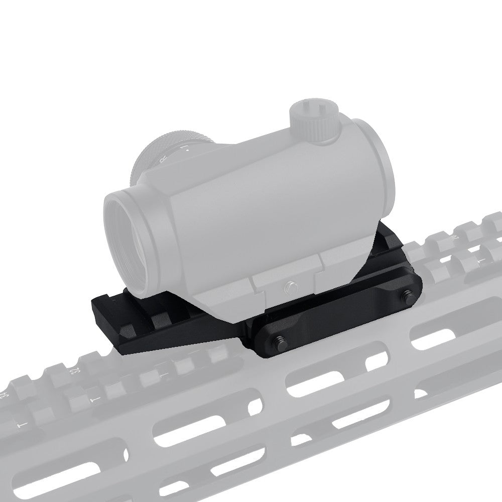 AIM-O SLITTA IN METALLO DA 20mm 8 SLOT CON RIALZO NERA (AO9034-B)