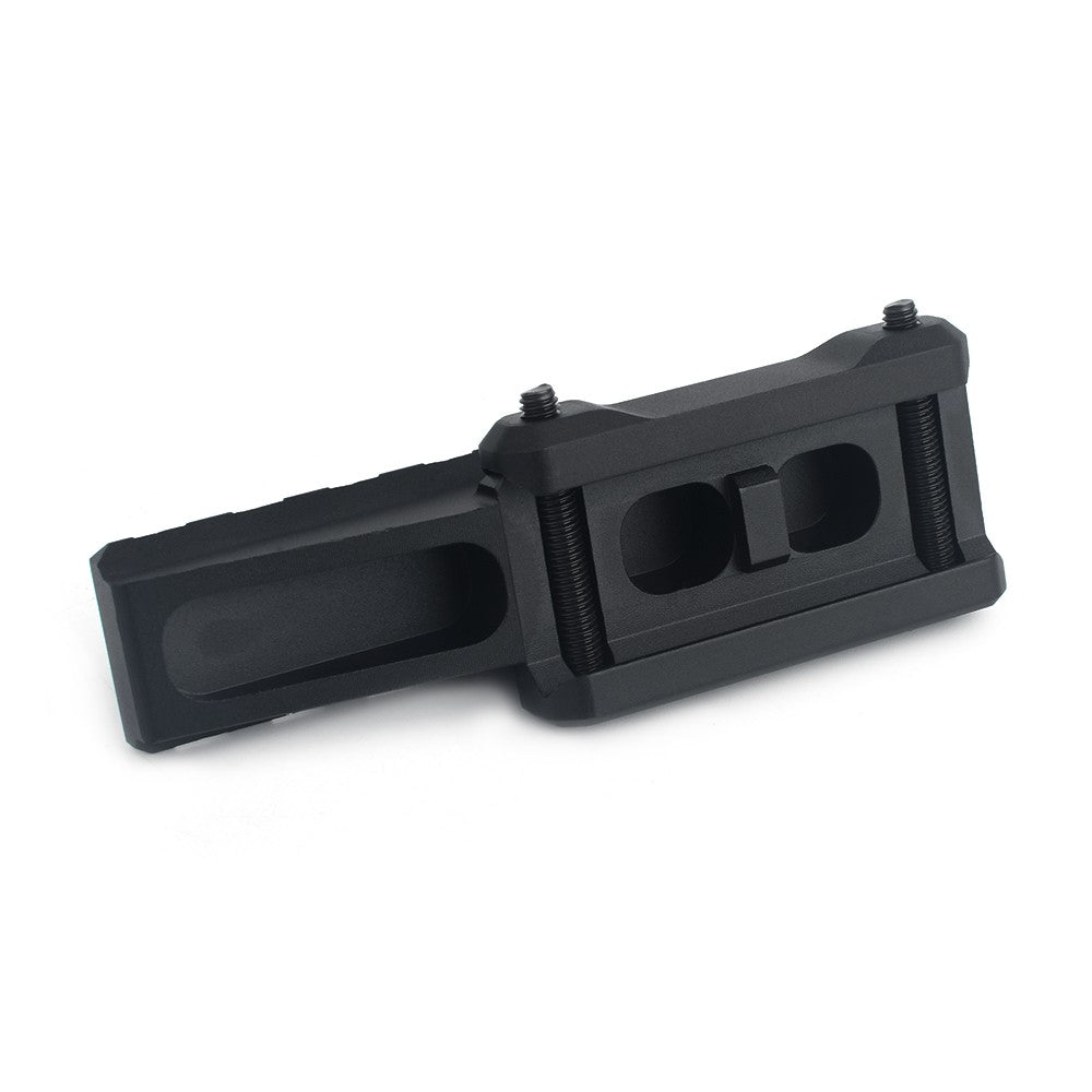 AIM-O SLITTA IN METALLO DA 20mm 8 SLOT CON RIALZO NERA (AO9034-B)