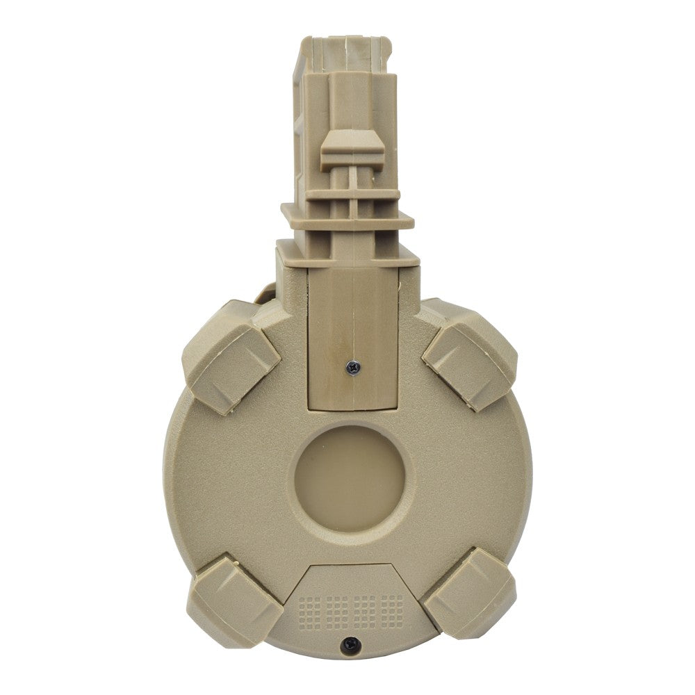 A&K CARICATORE DRUM ELETTRICO 1200 COLPI PER SERIE G36 TAN DARK EARTH (B90-2C TN)