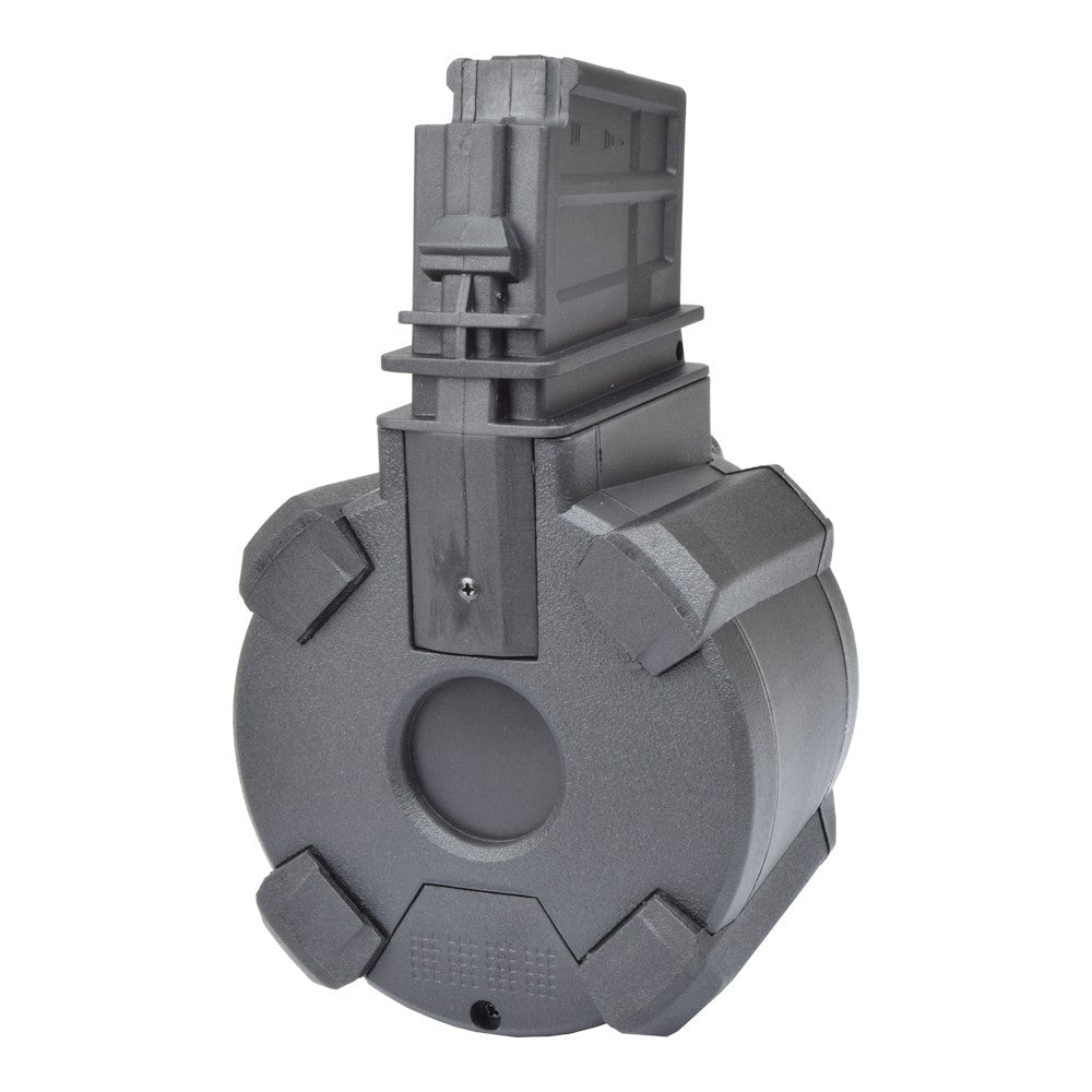 A&K CARICATORE DRUM ELETTRICO 1200 COLPI PER SERIE G36 NERO (B90-2C BK)