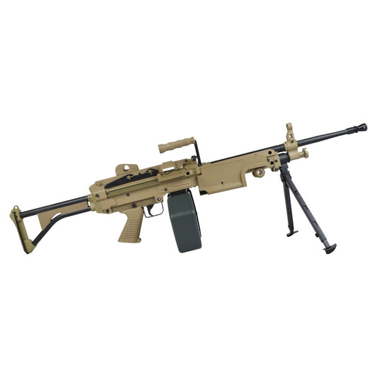 A&K FUCILE ELETTRICO ASG MINIMI M249 MK1 LEGGERA IN POLIMERO TAN DARK EARTH (M249-MK1PT)