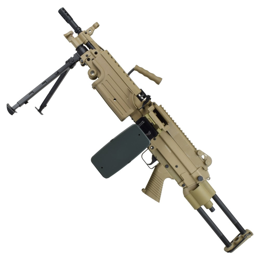 A&K FUCILE ELETTRICO ASG M249 PARA IN POLIMERO TAN DARK EARTH (M249-PARAPT)