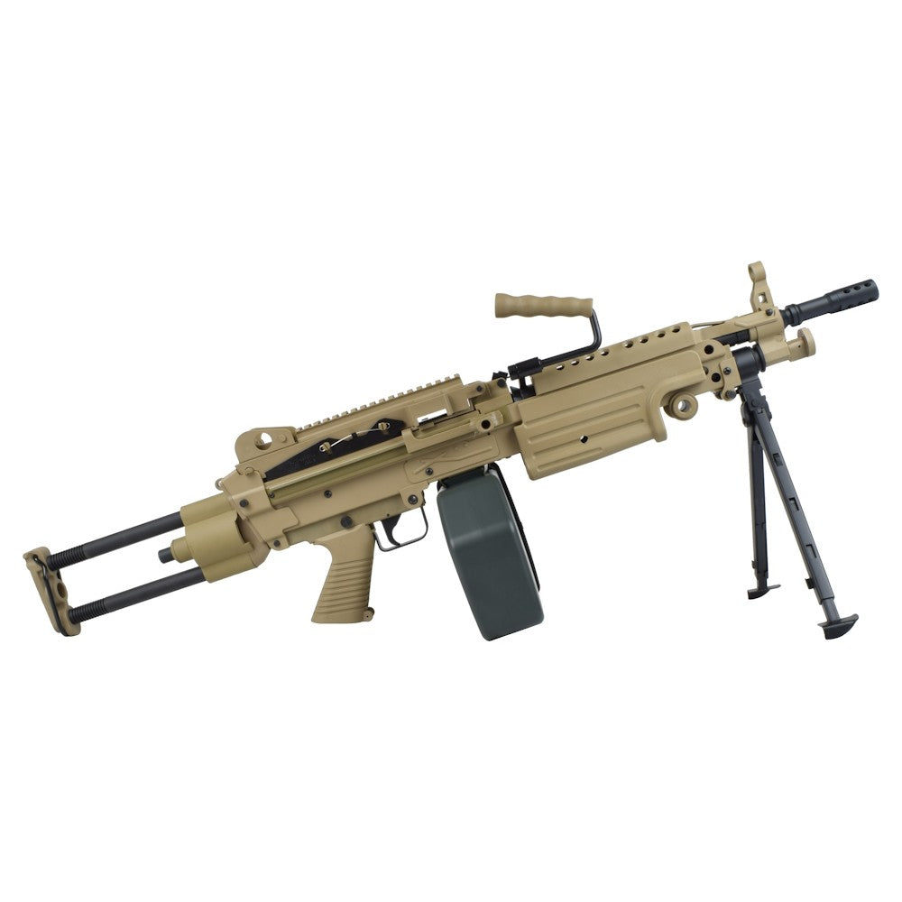 A&K FUCILE ELETTRICO ASG M249 PARA IN POLIMERO TAN DARK EARTH (M249-PARAPT)