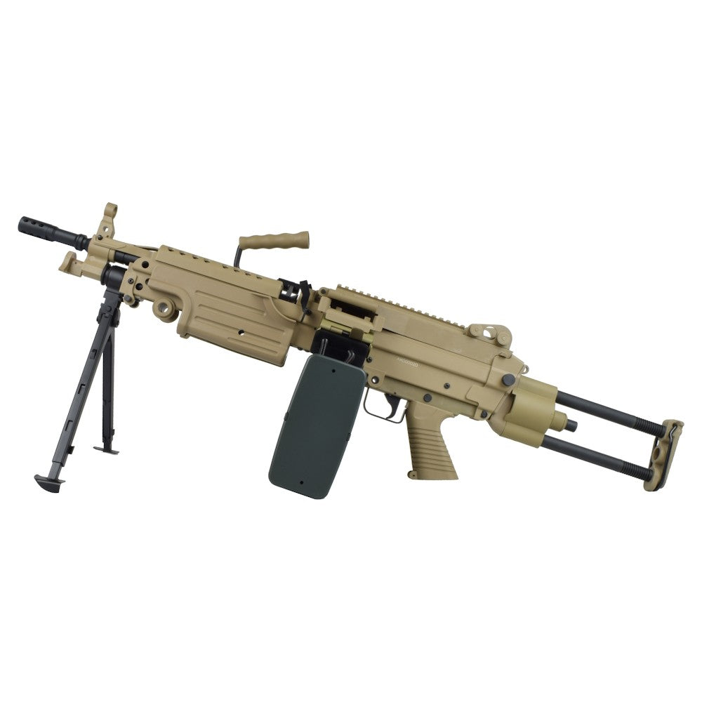 A&K FUCILE ELETTRICO ASG M249 PARA IN POLIMERO TAN DARK EARTH (M249-PARAPT)
