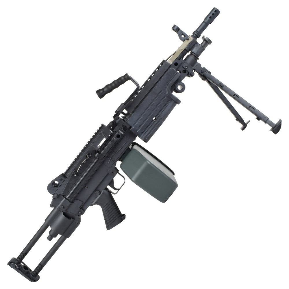A&K FUCILE ELETTRICO ASG MITRAGLIATRICE MINIMI M249 PARA IN POLIMERO NERO (M249-PARAP)