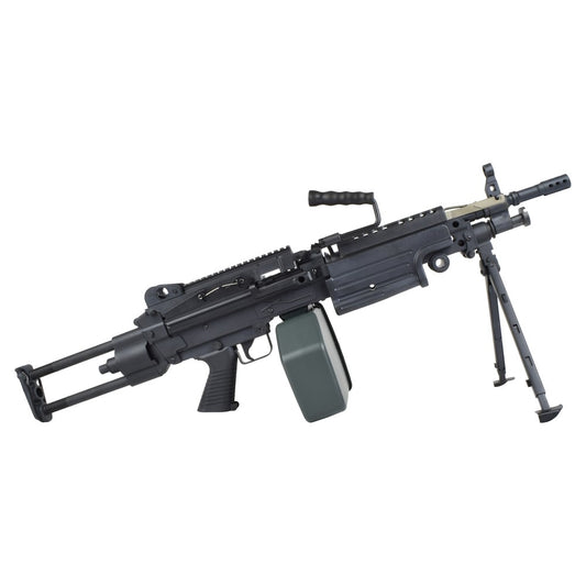 A&K FUCILE ELETTRICO ASG MITRAGLIATRICE MINIMI M249 PARA IN POLIMERO NERO (M249-PARAP)