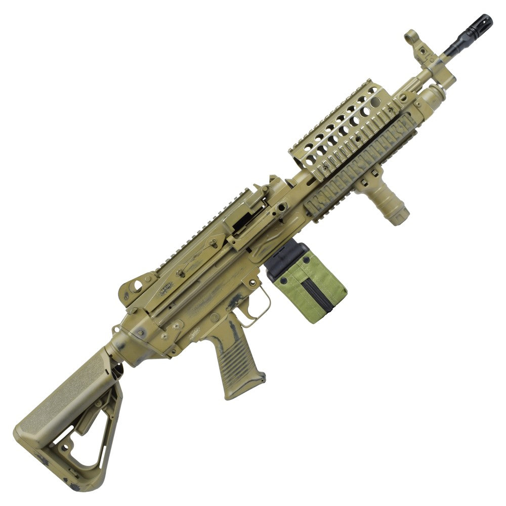 A&K FUCILE ELETTRICO ASG MITRAGLIATRICE MK46 EVO BATTLE WORN METAL TANDARK EARTH (MK46BWT)