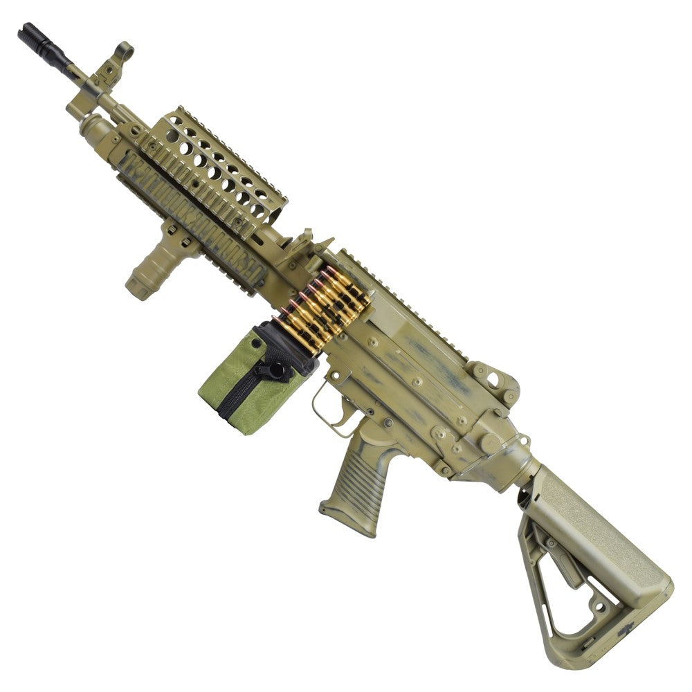 A&K FUCILE ELETTRICO ASG MITRAGLIATRICE MK46 EVO BATTLE WORN METAL TANDARK EARTH (MK46BWT)