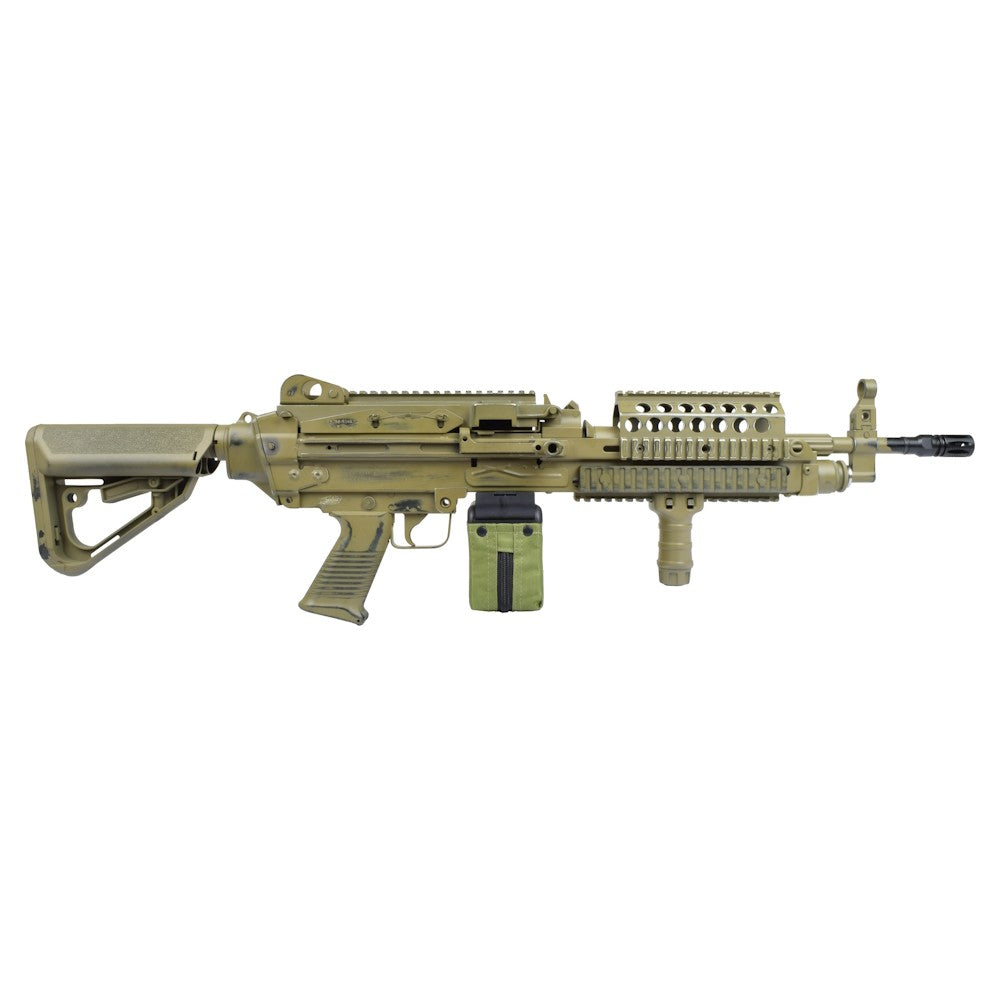 A&K FUCILE ELETTRICO ASG MITRAGLIATRICE MK46 EVO BATTLE WORN METAL TANDARK EARTH (MK46BWT)