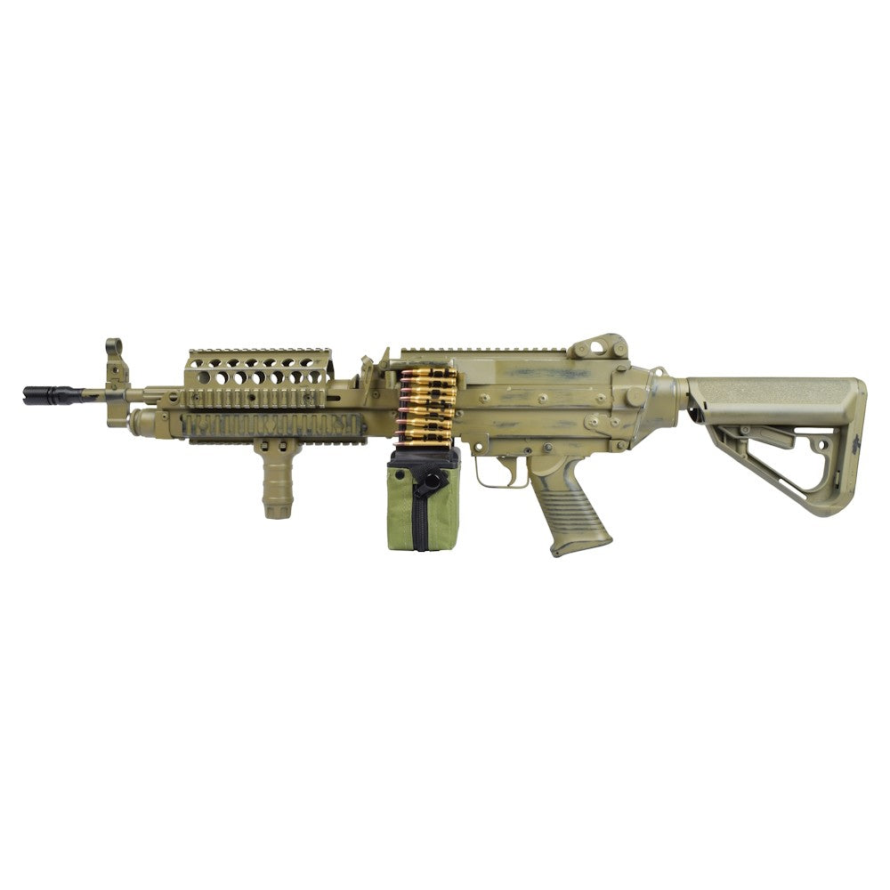 A&K FUCILE ELETTRICO ASG MITRAGLIATRICE MK46 EVO BATTLE WORN METAL TANDARK EARTH (MK46BWT)