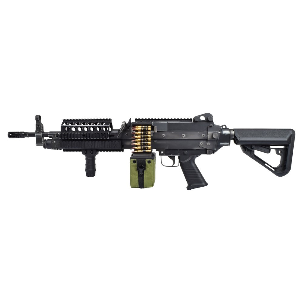 A&K FUCILE ELETTRICO ASG MITRAGLIATRICE MK46 EVO BATTLE WORN NERO (MK46BWB)