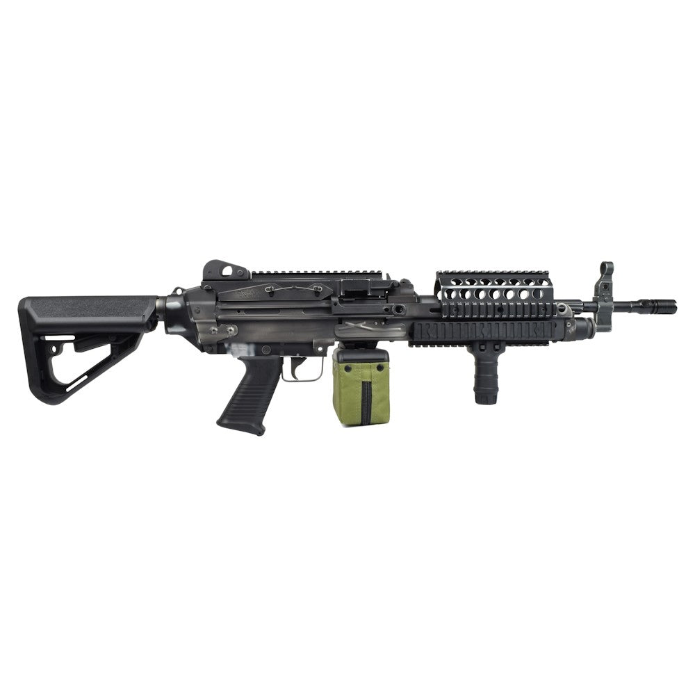 A&K FUCILE ELETTRICO ASG MITRAGLIATRICE MK46 EVO BATTLE WORN NERO (MK46BWB)