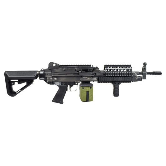 A&K FUCILE ELETTRICO ASG MITRAGLIATRICE MK46 EVO BATTLE WORN NERO (MK46BWB)