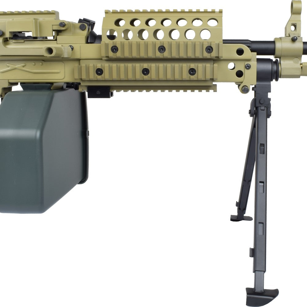 A&K FUCILE ELETTRICO ASG MINIMI MK46 SOF METAL VERSION TAN DARK EARTH (MK46T)