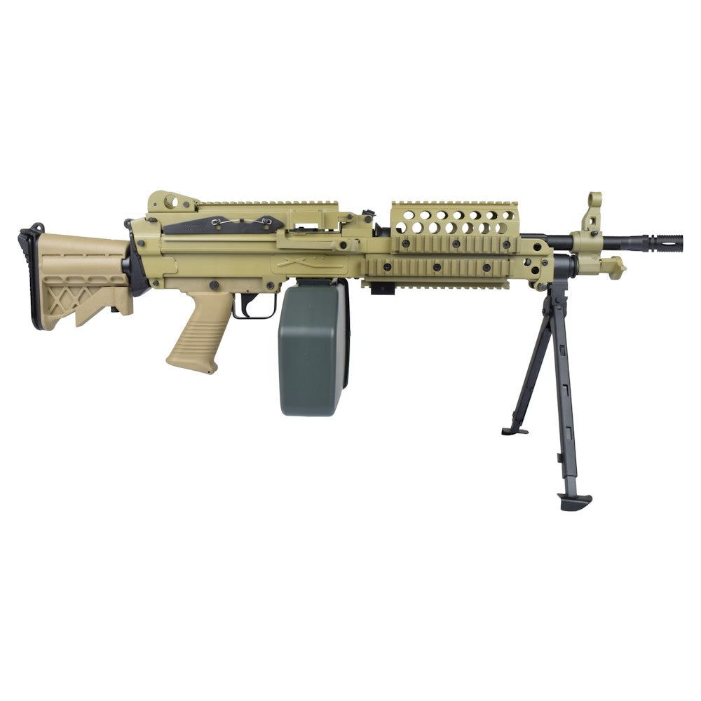 A&K FUCILE ELETTRICO ASG MINIMI MK46 SOF METAL VERSION TAN DARK EARTH (MK46T)