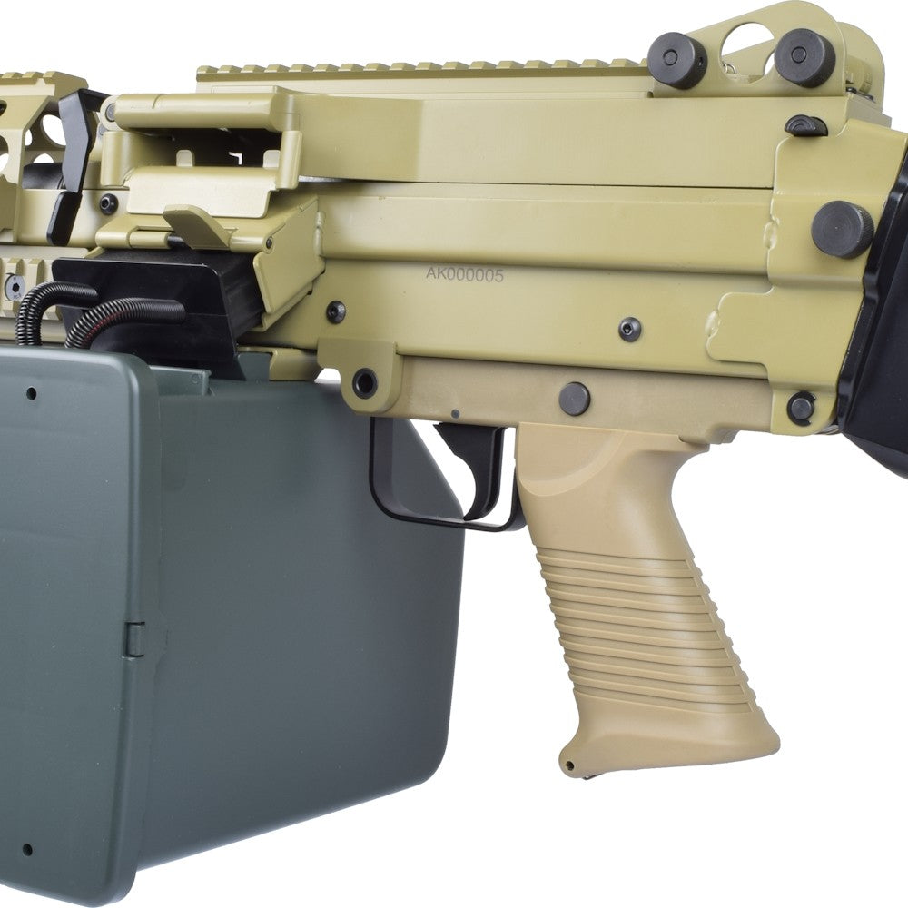 A&K FUCILE ELETTRICO ASG MINIMI MK46 SOF METAL VERSION TAN DARK EARTH (MK46T)