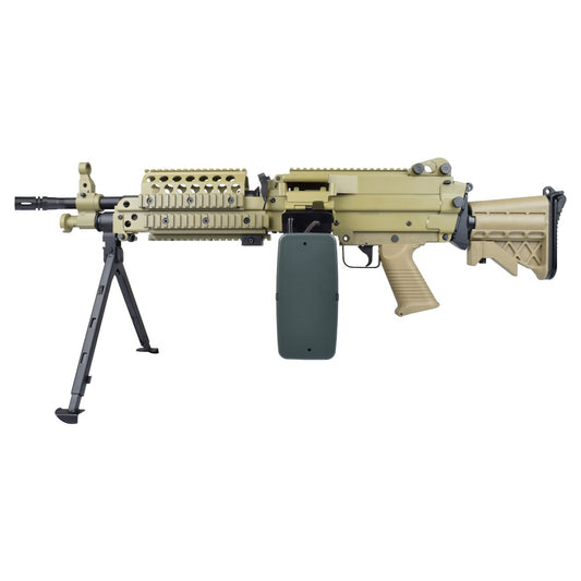 A&K FUCILE ELETTRICO ASG MINIMI MK46 SOF METAL VERSION TAN DARK EARTH (MK46T)
