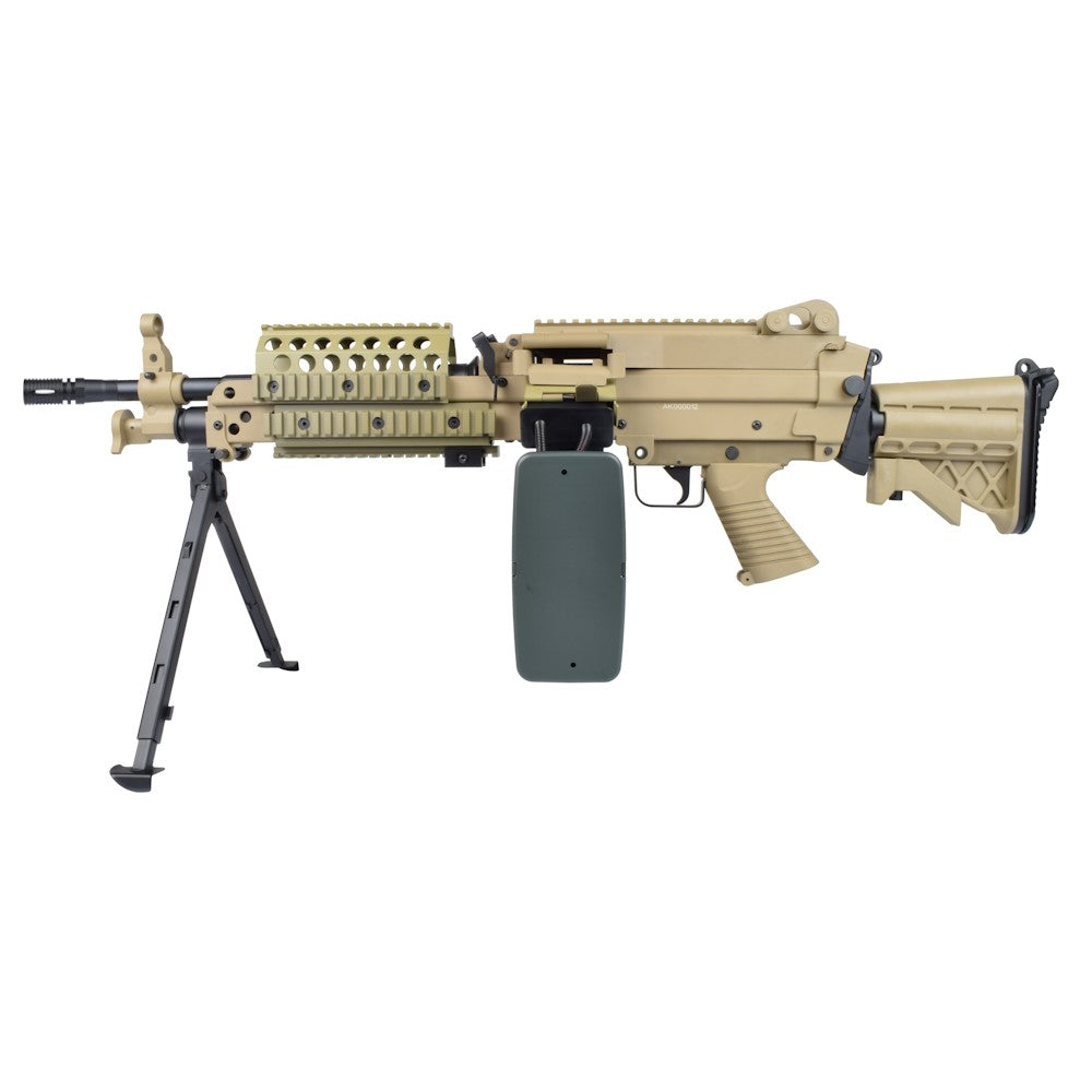 A&K FUCILE ELETTRICO ASG MITRAGLIATRICE LEGGERA MK46 IN POLIMERO TAN DARK EARTH (MK46PT)